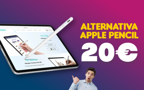 La migliore alternativa Apple Pencil OGGI costa 20€: doppio sconto Amazon