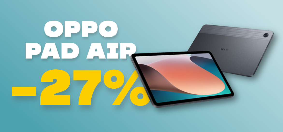 OPPO Pad Air con Snapdragon 680: il prezzo CROLLA su Amazon