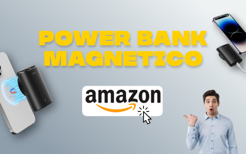 Power Bank magnetico per iPhone 12/13/14: lo sconto su Amazon è servito