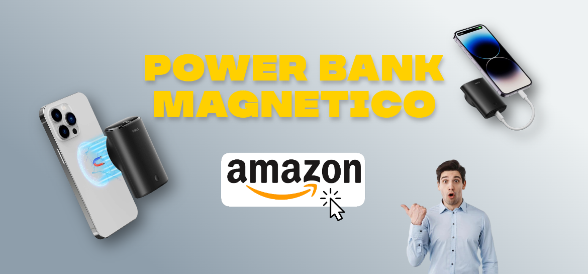 Power Bank magnetico per iPhone 12/13/14: lo sconto su Amazon è servito