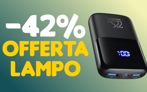 Power Bank ultra-compatto 10.000mAh: SUPER OFFERTA LAMPO (-42%)