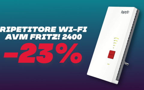 Ripetitore Wi-Fi FRITZ! 2400 in OFFERTA su Amazon: risparmia e migliora la tua connessione