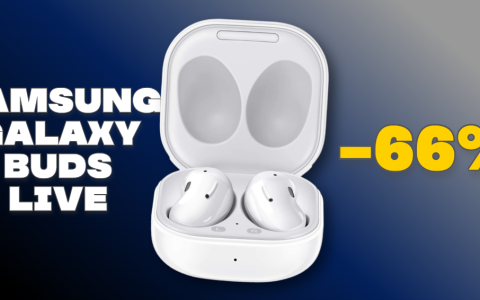 Samsung Galaxy Buds Live: PAZZESCO -66% sull'alternativa AirPods