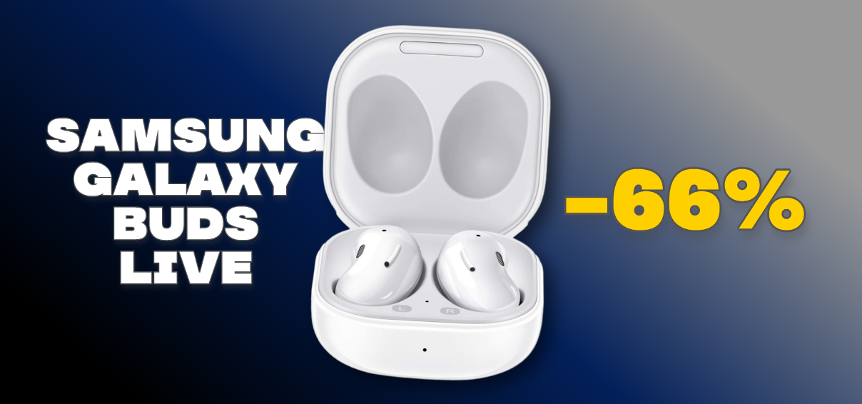 Samsung Galaxy Buds Live: PAZZESCO -66% sull'alternativa AirPods