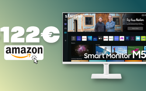 Samsung Smart Monitor M5: lo SCONTO Amazon di oggi è da URLO