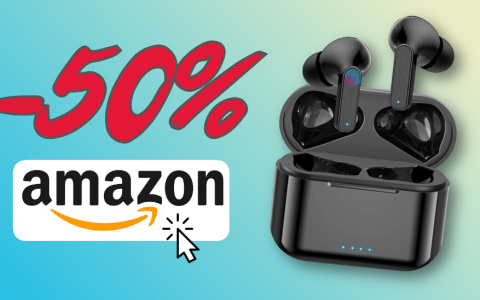 Auricolari Bluetooth impermeabili: FOLLE SCONTO 50% su Amazon