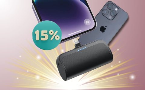 FANTASTICA Powerbank per iPhone ad appena 15€ su Amazon: SCONTO E COUPON!