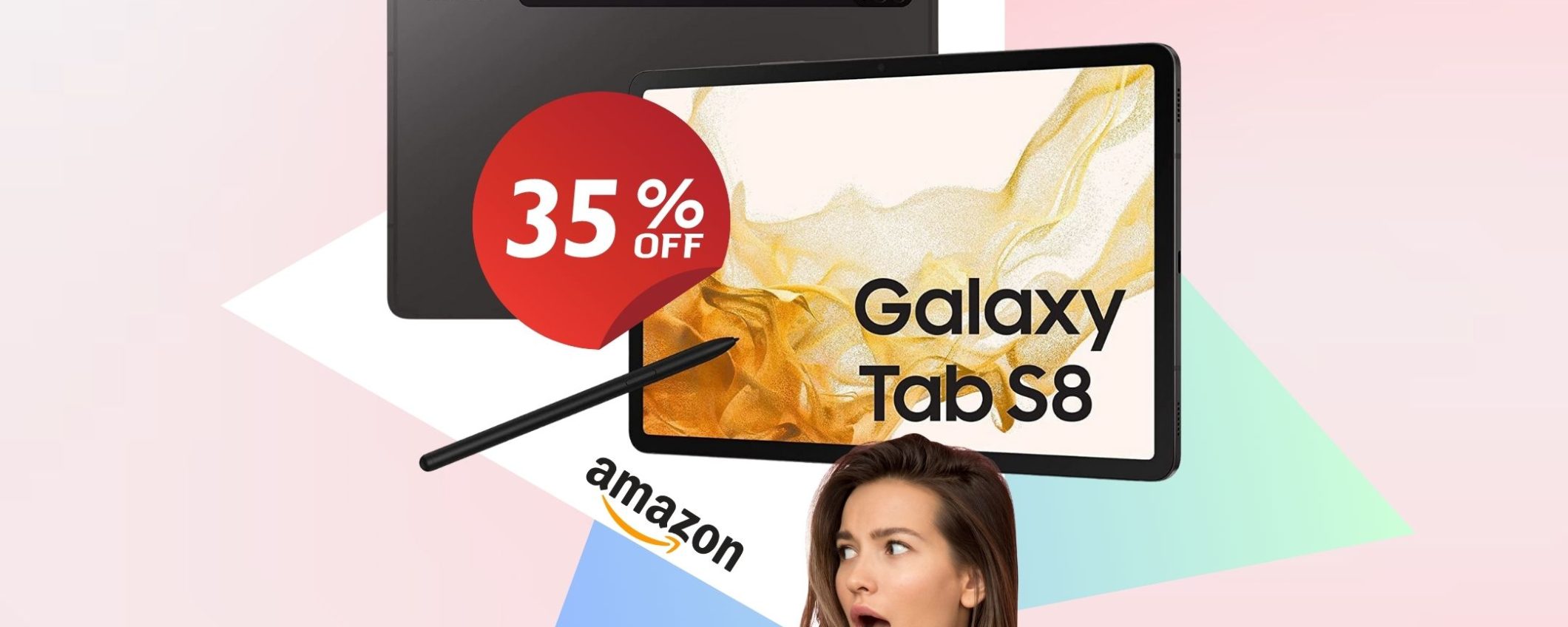 Samsung Galaxy Tab S8 a soli 590€ su Amazon con il 34% di sconto!