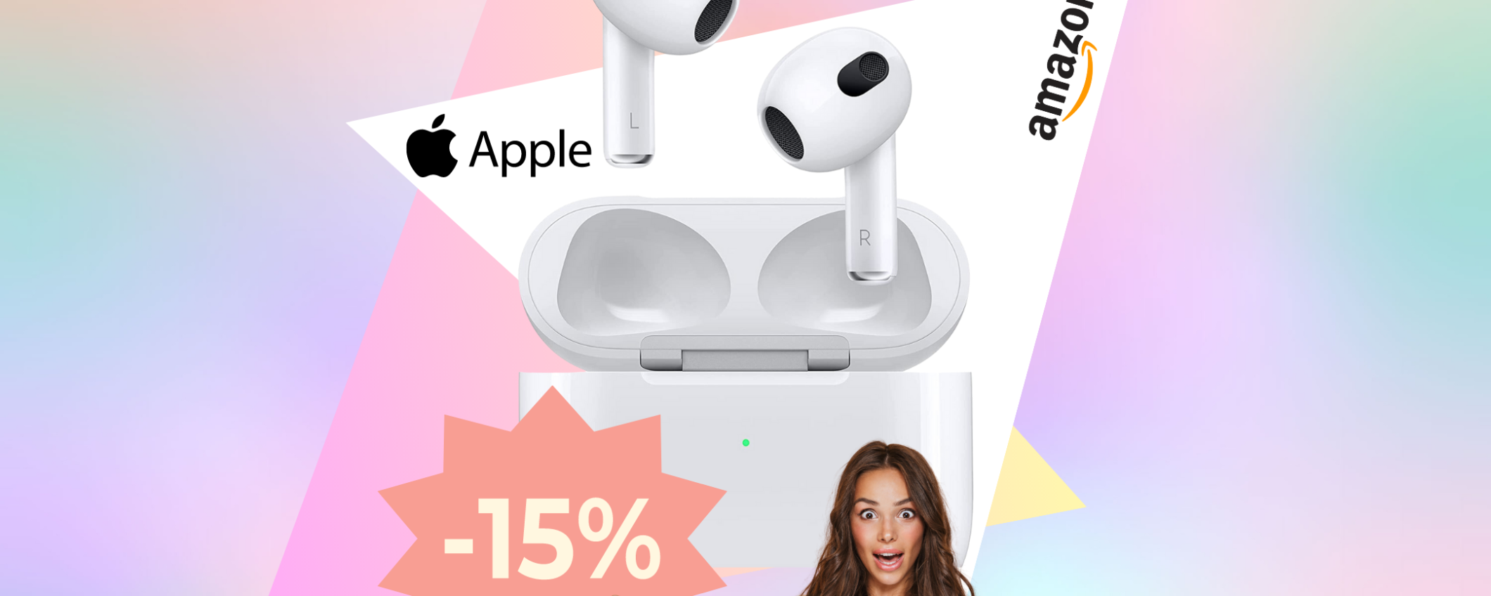 Apple AirPods: RISPARMIA 30€ subito su Amazon con il 14% in meno