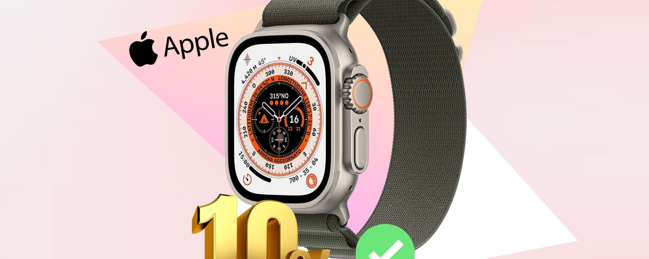 RIBASSO STORICO di 100€ per Apple Watch Ultra: OCCASIONE AMAZON