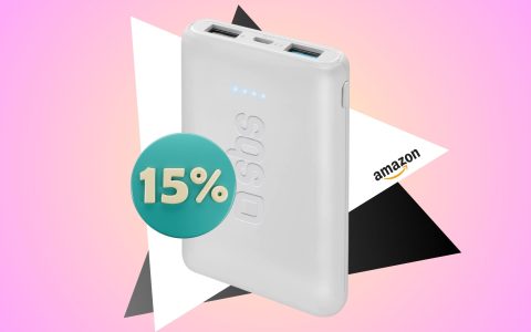 SBS Powerbank 5000 mAh a soli 16€ FINO A ESAURIMENTO SCORTE!