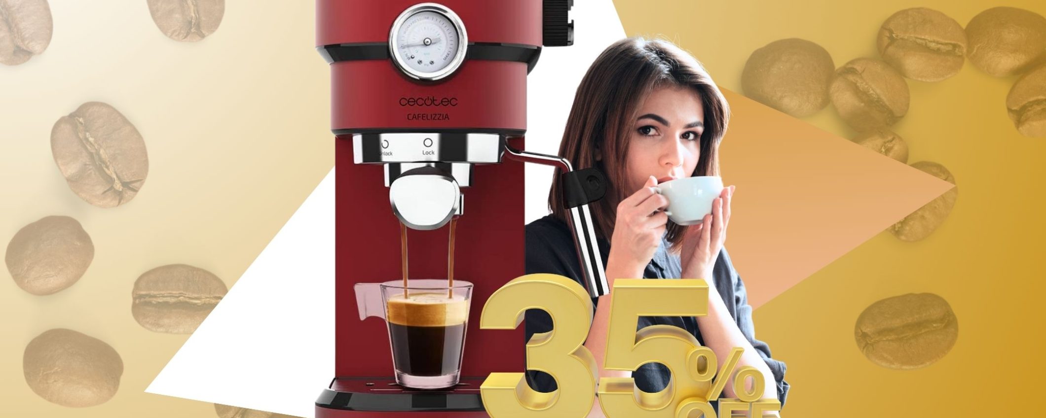 FOLLIA DEL MARTEDì: Cecotec macchina caffè a prezzo SHOCK su Amazon