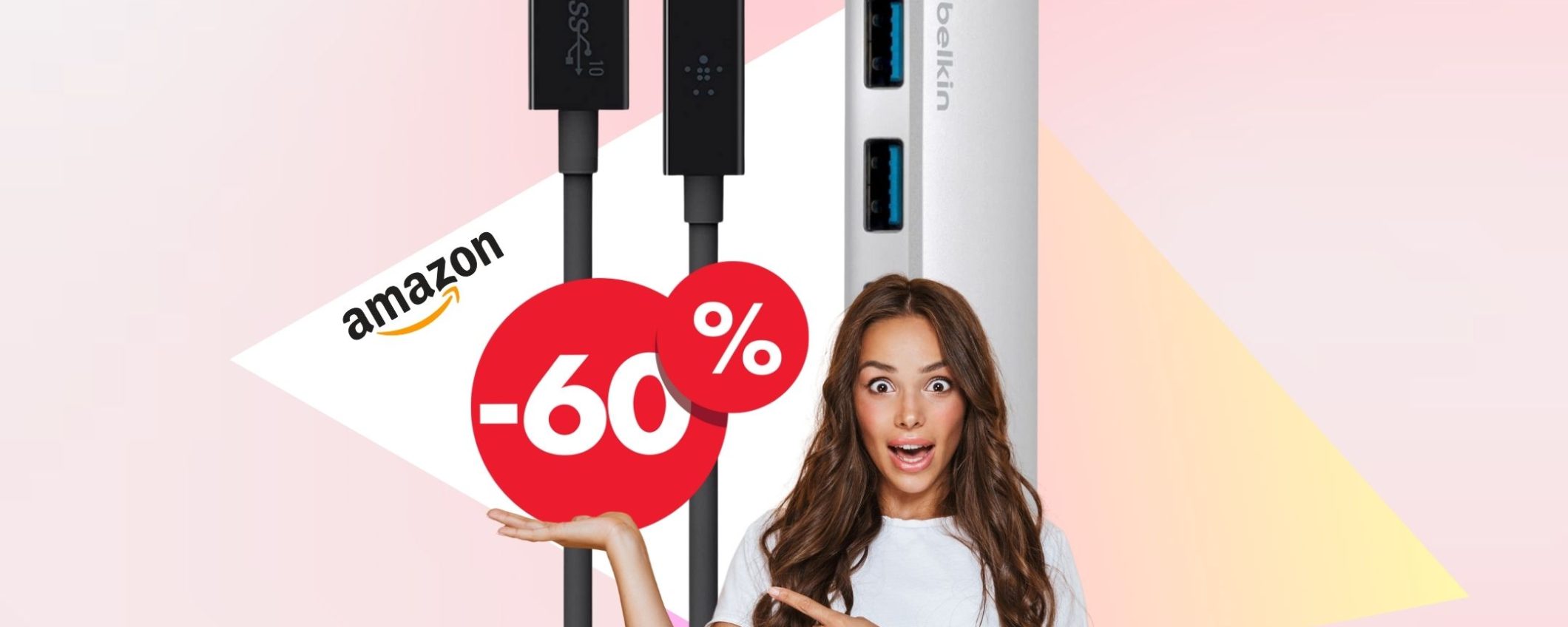 CHE BOMBA: HUB USB per MacBook al 61% di sconto su Amazon