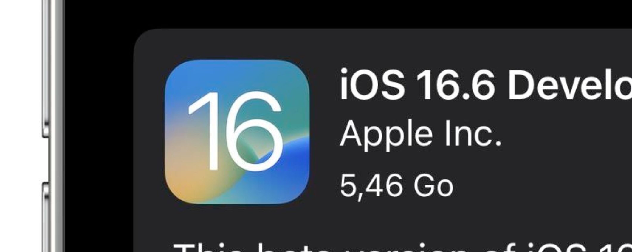 iOS 16.6, Apple lancia la prima beta per sviluppatori