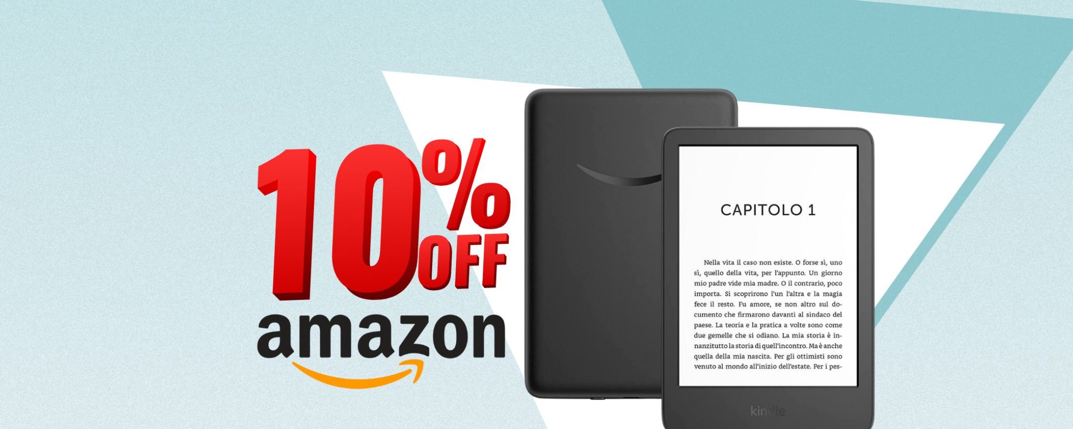 OFFERTA-LAMPO: Kindle Amazon al 10% di sconto PER POCHE ORE