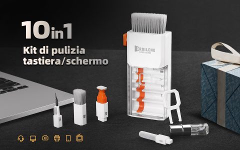 I tuoi dispositivi saranno IMPECCABILI con il Kit Pulizia 10-in-1 (oggi a SOLI 14 EURO)