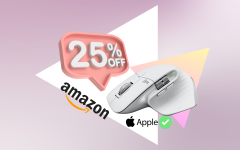 Sconto SHOCK: mouse ergonomico Logitech compatibile Apple