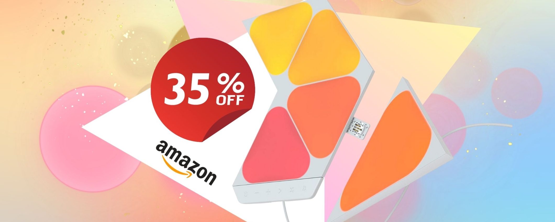 Lascia che le tue pareti brillino: Nanoleaf LUCI SMART in offerta