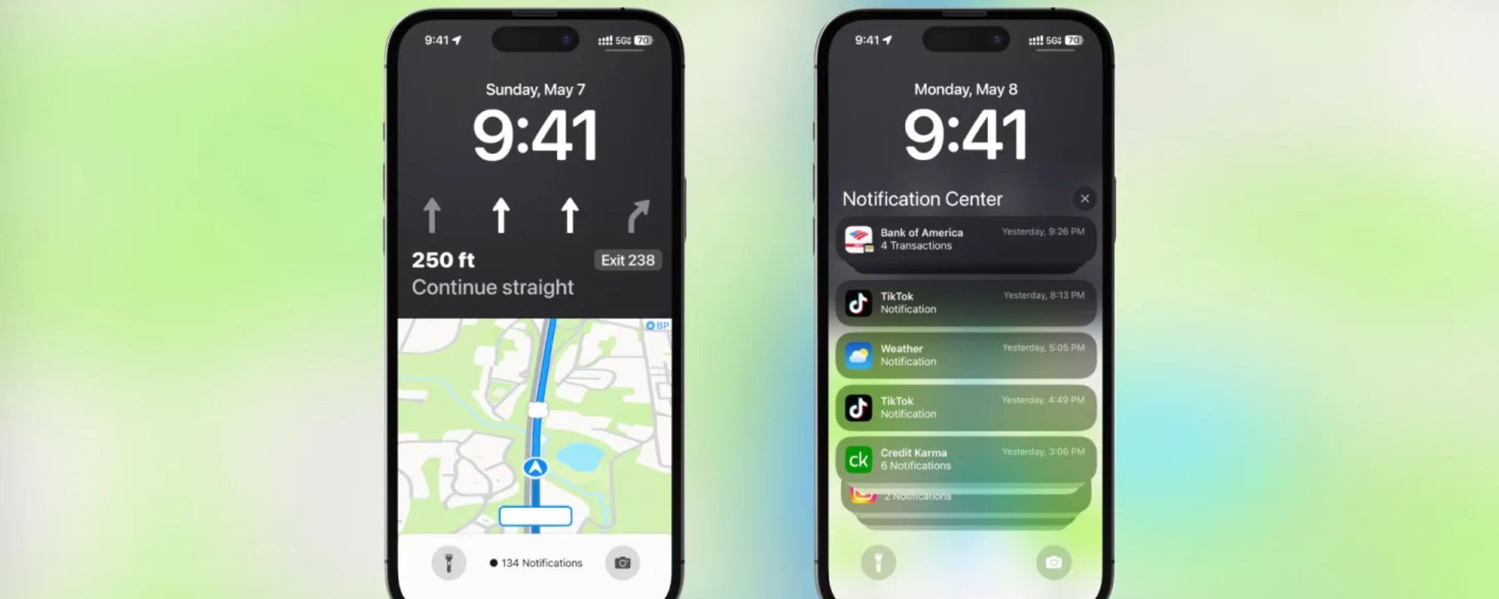 iOS 17 porta l'app Mappe sulla lock screen, proprio come per il lettore musicale