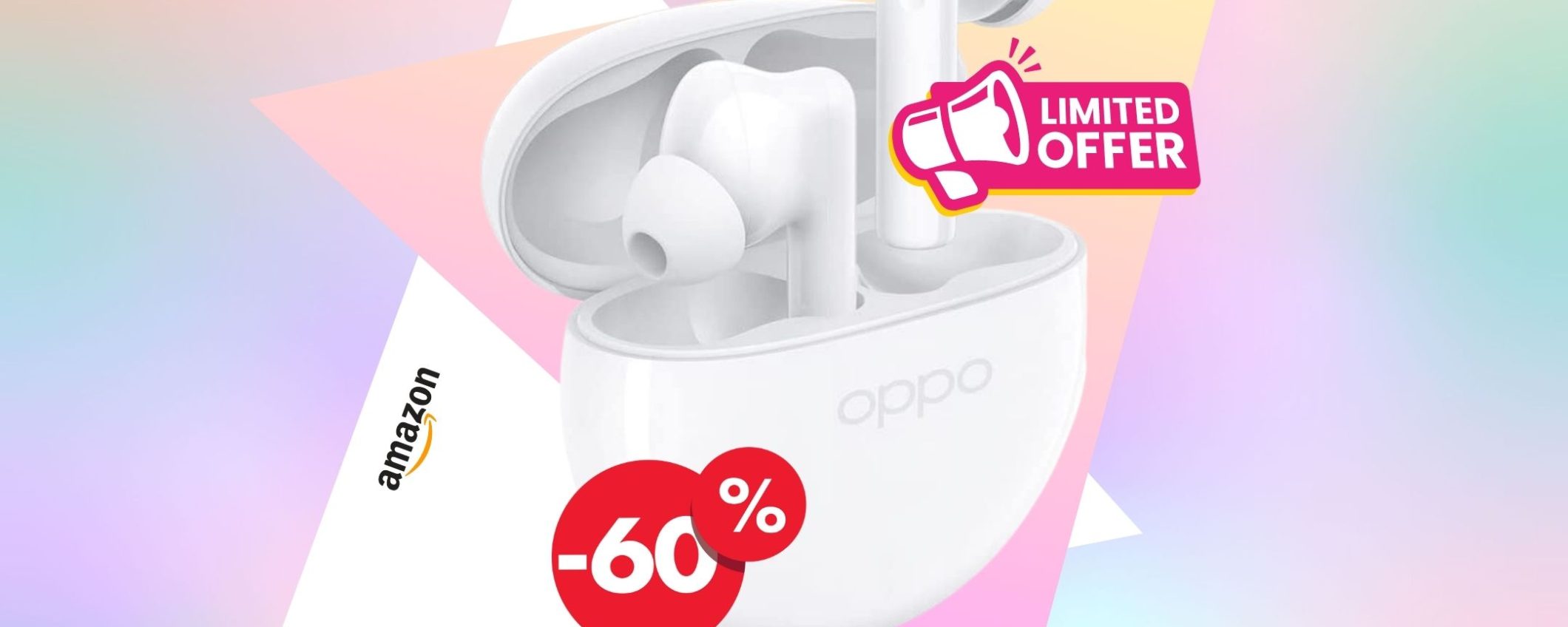 INCREDIBILE! SOLO 19€ per Oppo Enco Buds2, 60% in meno!