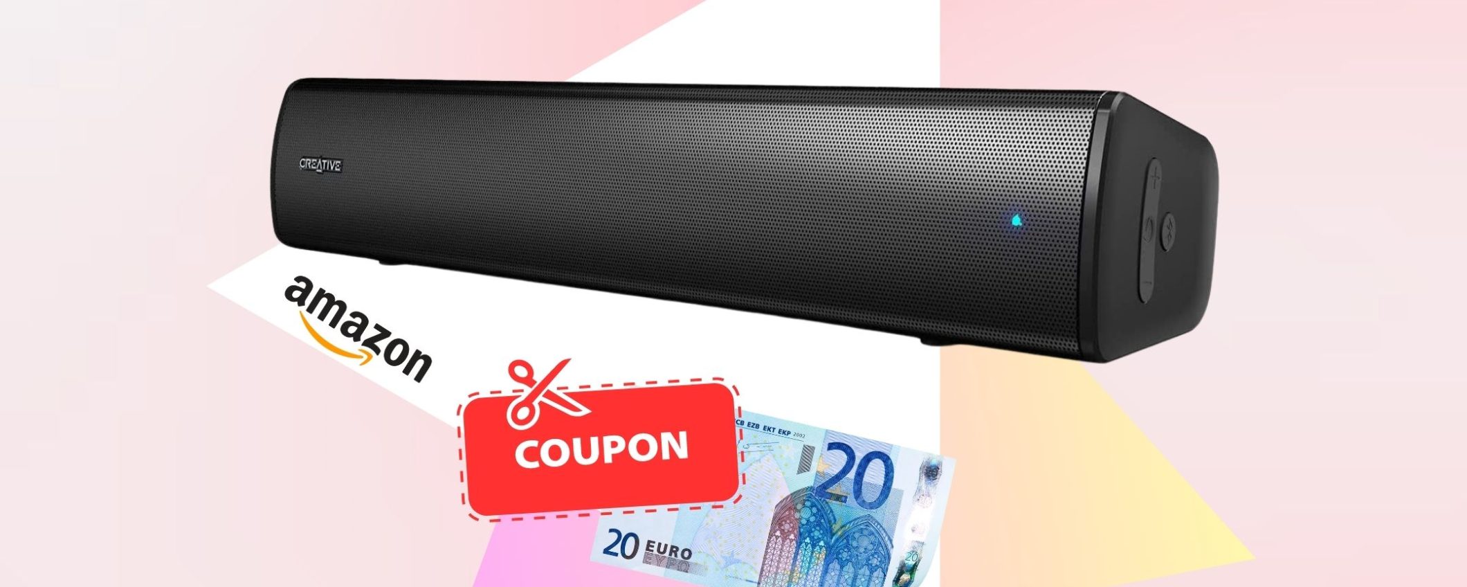 CHE PREZZO! Soundbar Creative Lab con coupon di 20€ sconto SOLO OGGI