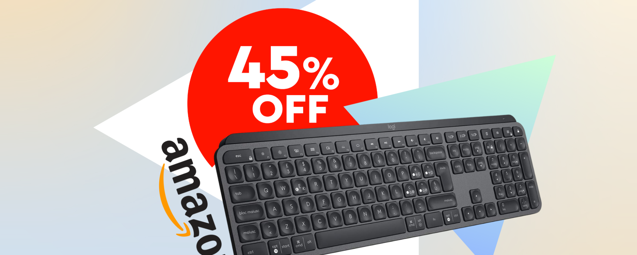 Tastiera Logitech MX Keys a 81€ con il 35% di Sconto su Amazon!