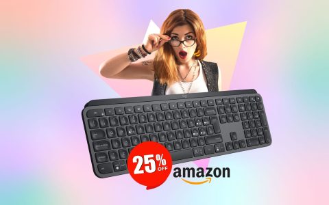 Eccellenza Logitech: tastiera MX KEYS in offerta a soli 99€ su Amazon