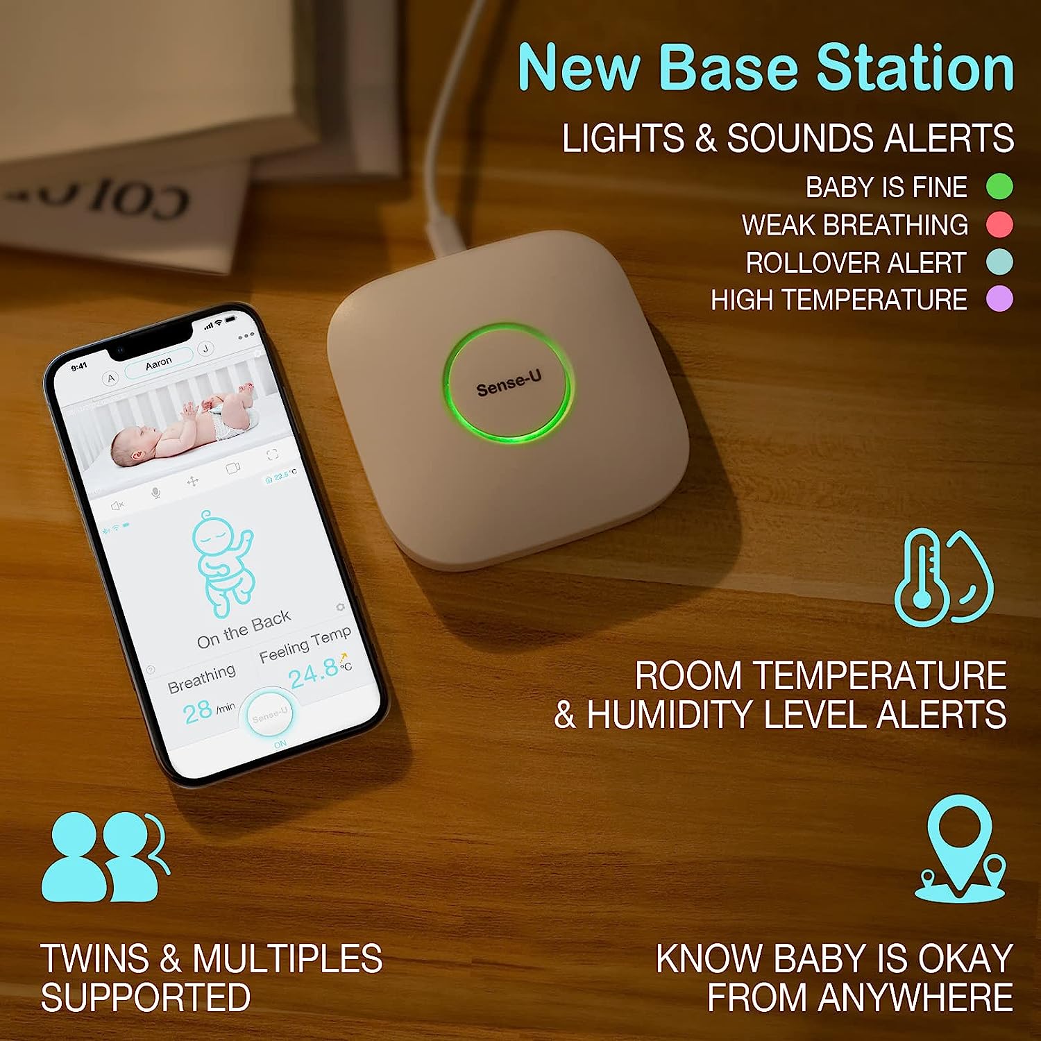 I 5 baby monitor con il sensore di movimento