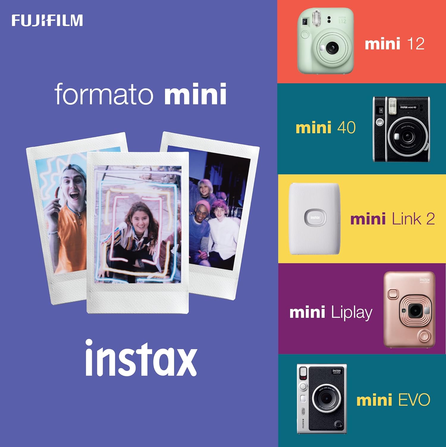 Fujifilm Instax Mini Link 2 Space Blue Stampante a sviluppo istantaneo per  Smart