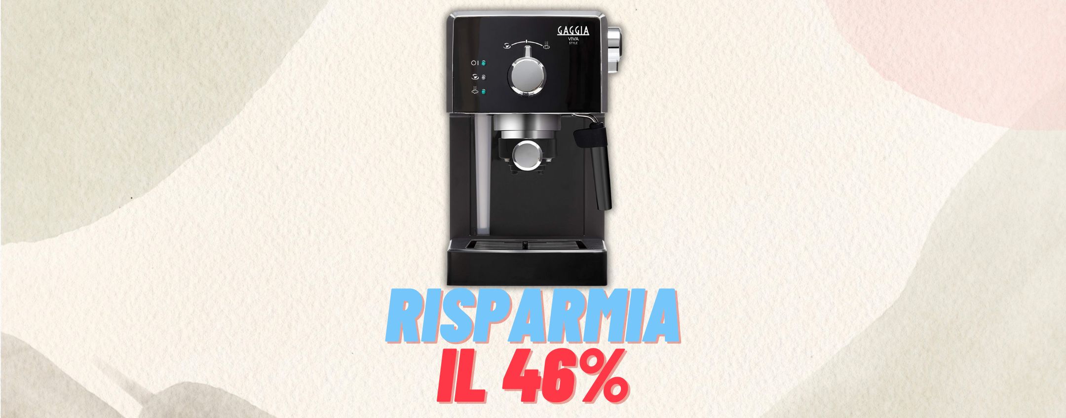 Gaggia RI8433/11 Viva Style Macchina da Caffè Espresso Manuale, per  Macinato e Cialde, 15 Bar, 1L, 1025W, Nero