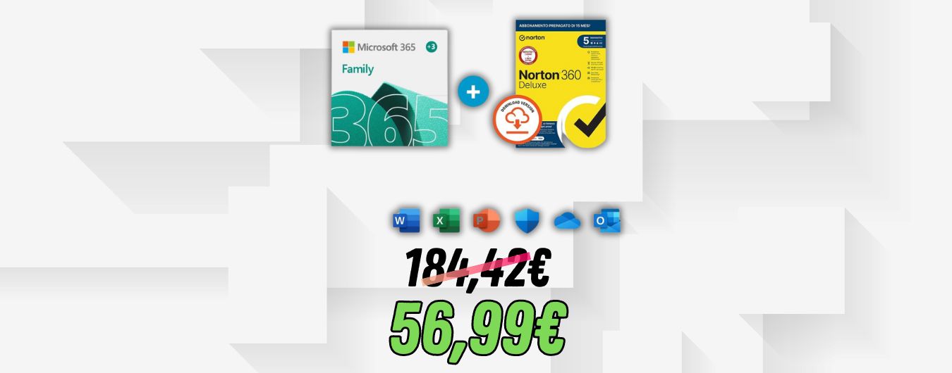 Microsoft 365 Family - Fino a 6 persone - Per PC/Mac/tablet/cellulari -  Abbonamento di 12 mesi : : Software