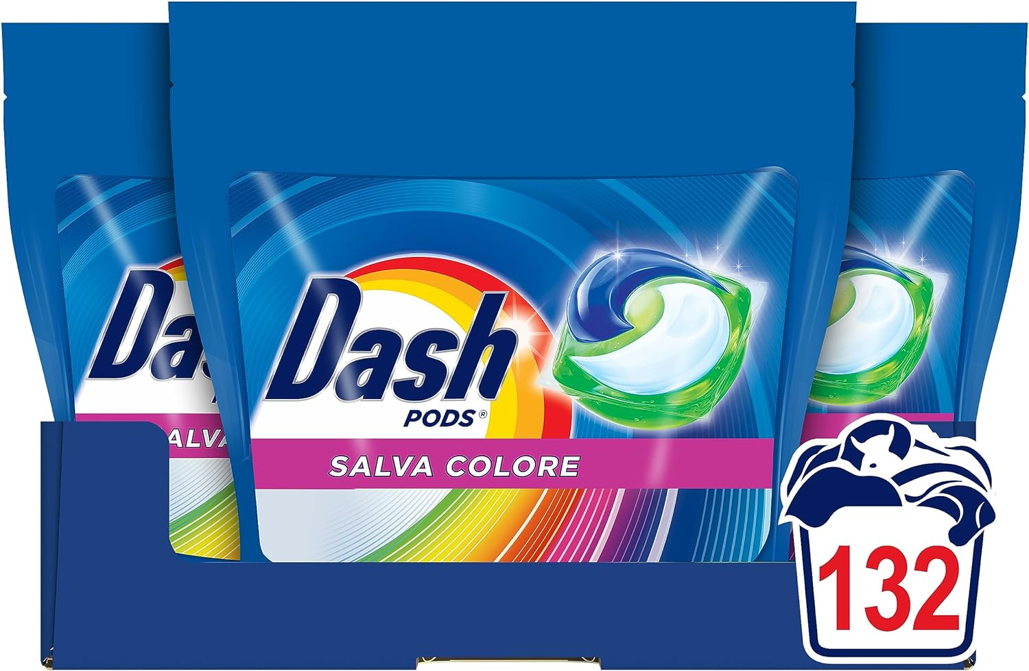 Dash Pods Detersivo per lavatrice: con SOLI 34 EURO oggi ti assicuri 132  LAVAGGI - Melablog