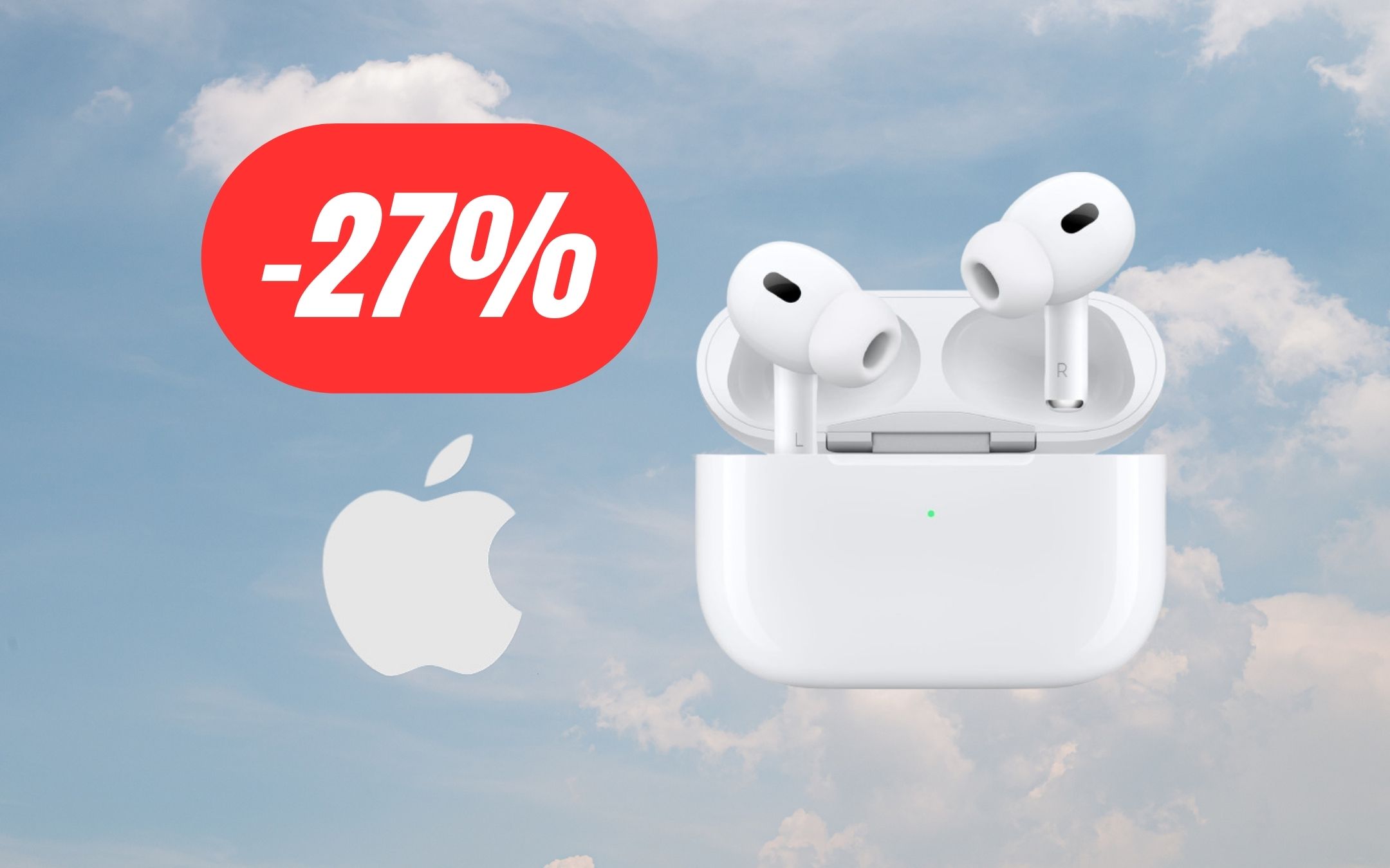 AirPods Pro: audio al top e design elegante e funzionale (-27%)