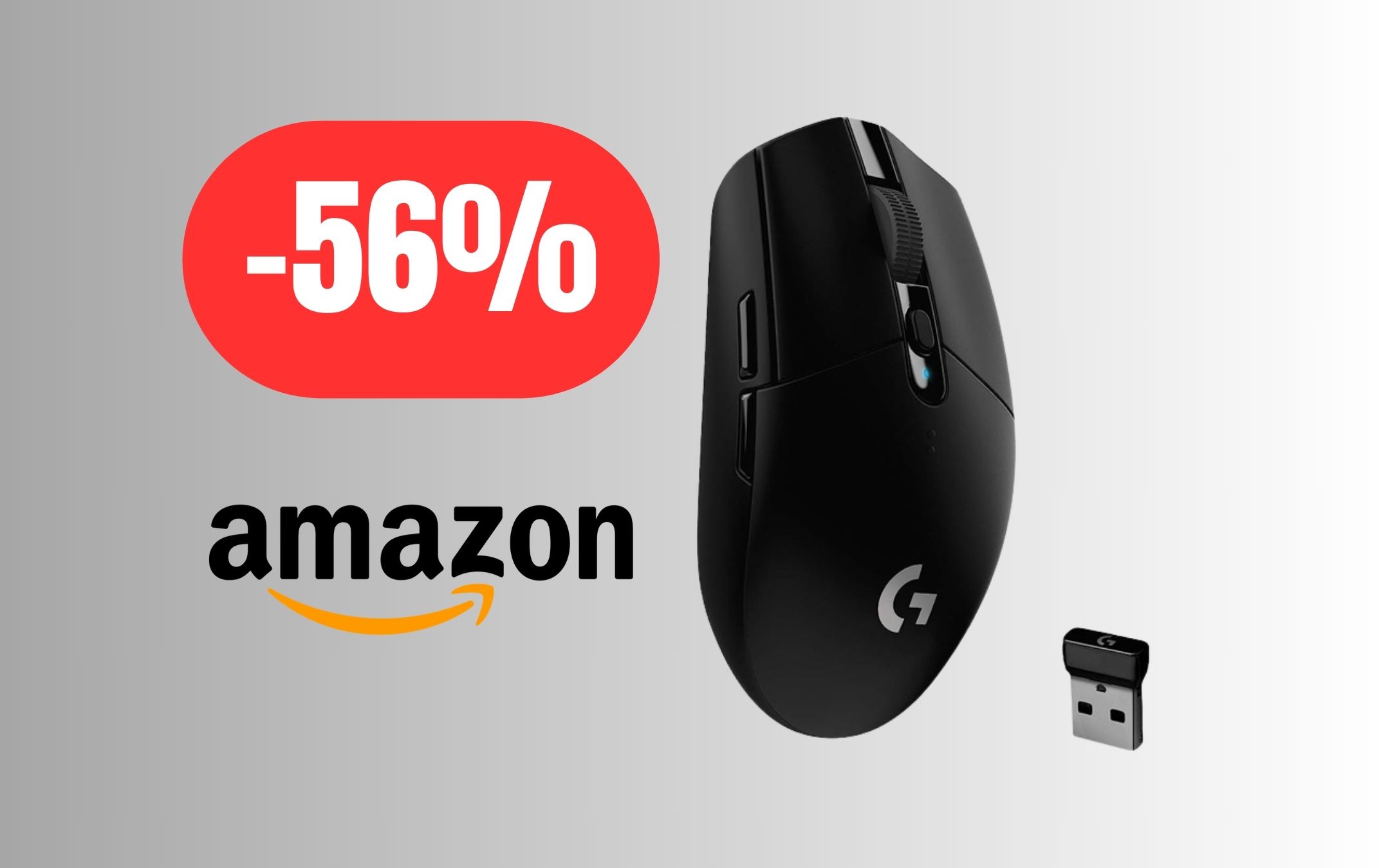 Mouse Logitech da gaming: 12.000DPI, 6 pulsanti e leggero (-56%)