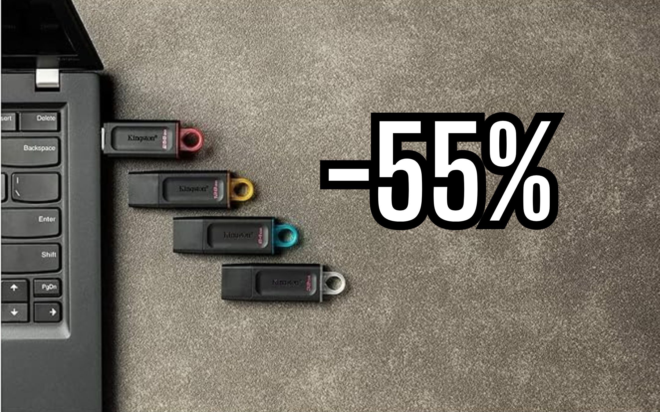 Pennetta USB da 128GB al 55% di sconto su Amazon, PREZZO CHOC