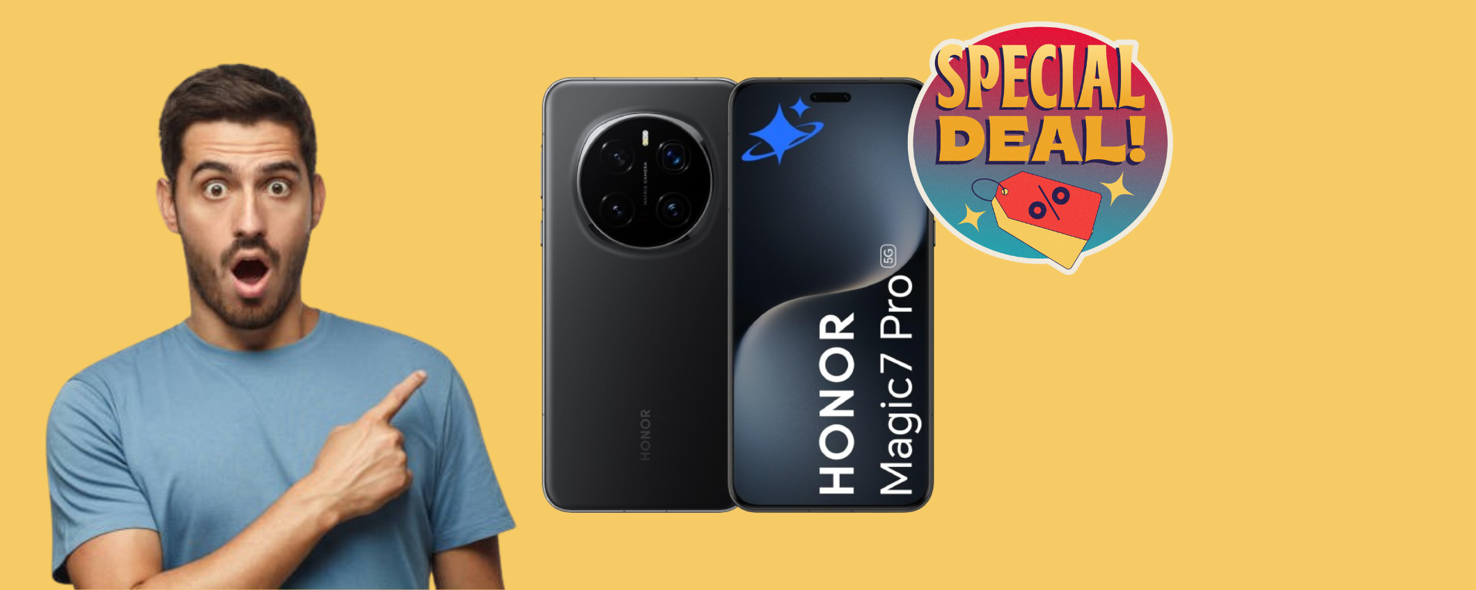 HONOR Magic7 Pro al ribasso: su Amazon risparmi 200€ al check-out