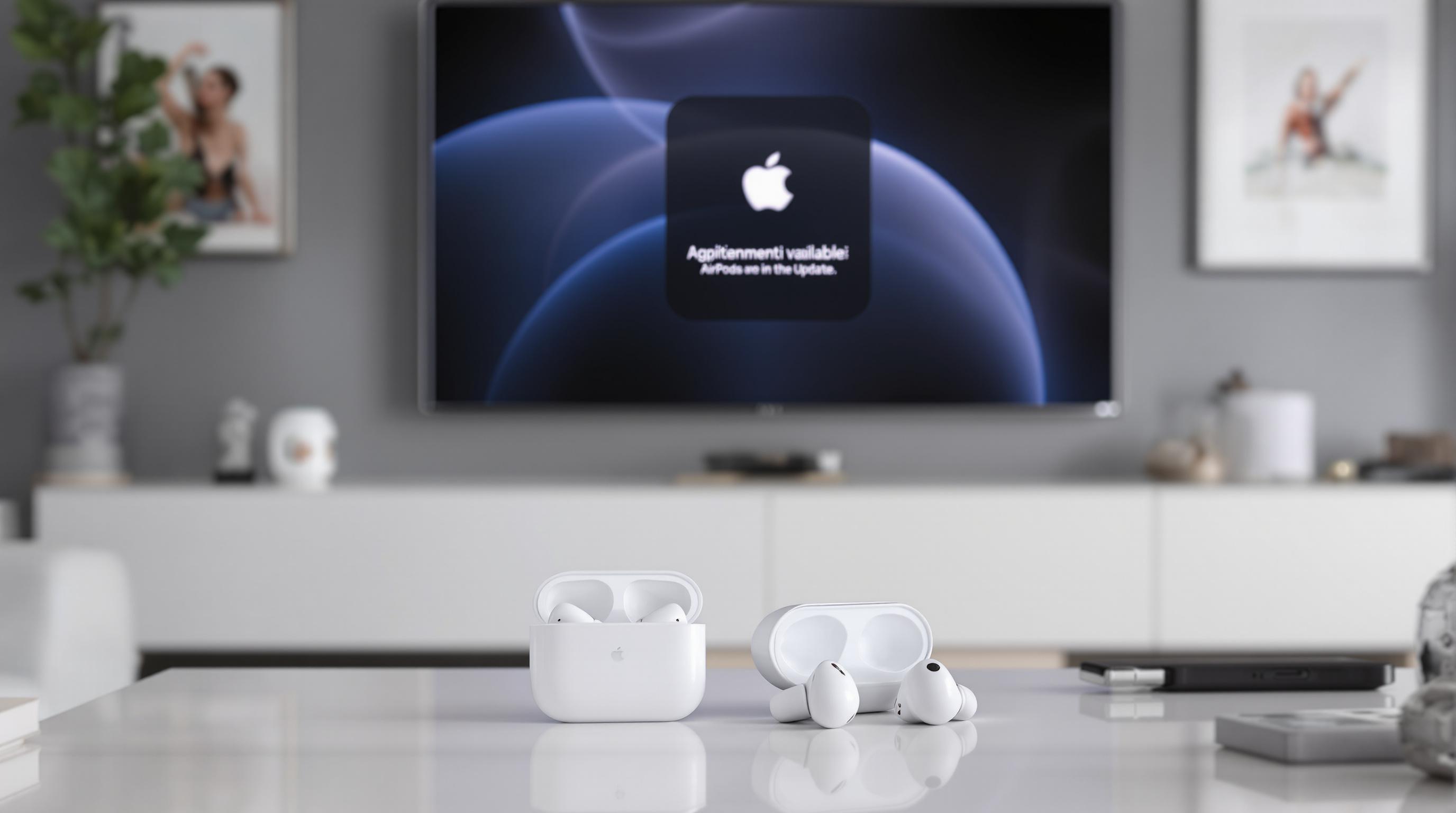 Apple rilascia aggiornamenti firmware per AirPods 4 e Pro 2