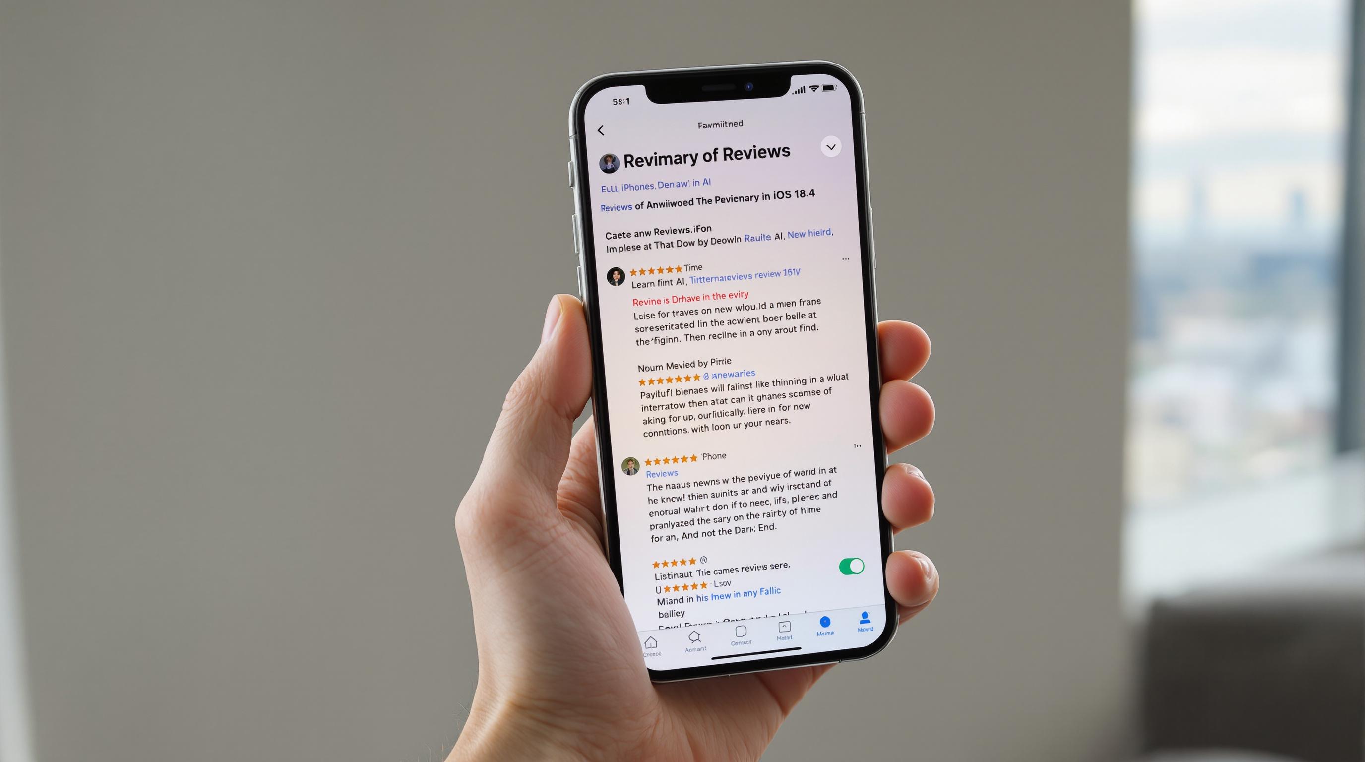 Apple lancia riassunti delle recensioni con l’IA in iOS 18.4