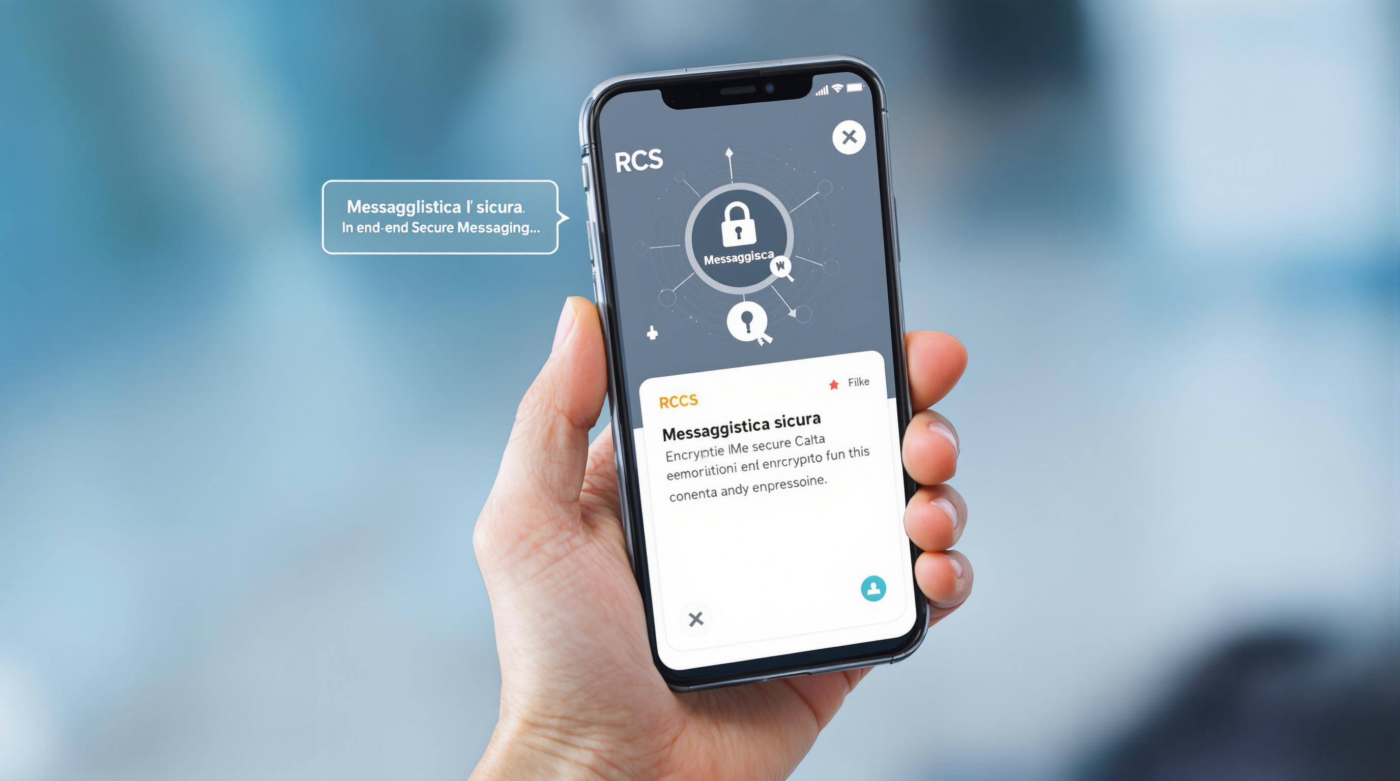 Messaggistica sicura: RCS con crittografia end-to-end per iOS e Android