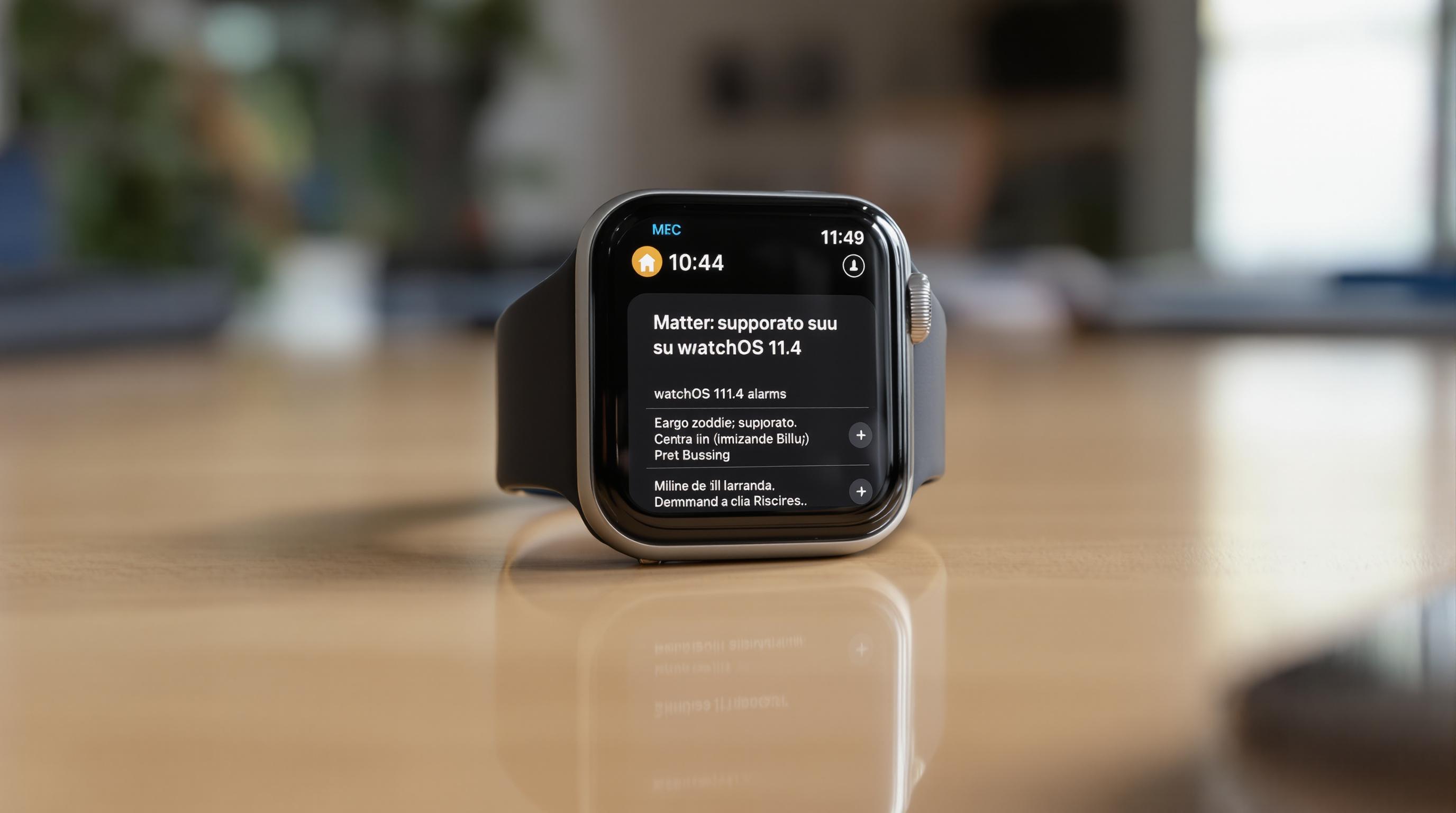 watchOS 11.4: alarmi più efficaci e supporto per Matter