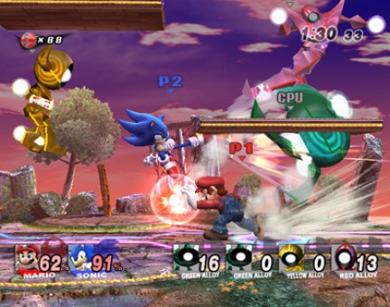 Modalità co-op disponibile in Super Smash Bros. Brawl