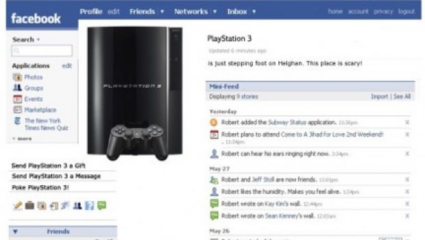 Accedere a Facebook da PlayStation 3? In futuro si potrà