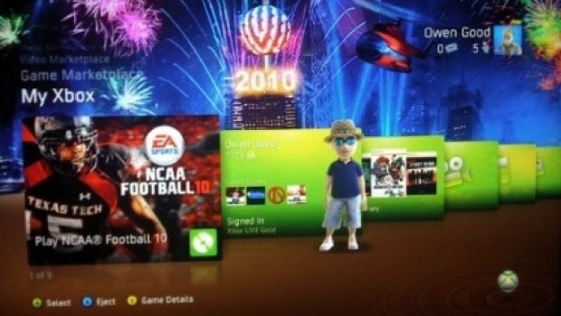 Xbox Live festeggia il nuovo anno con un tema gratuito.