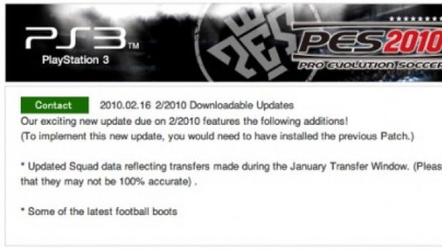 PES 2010: rilasciato l'aggiornamento con i trasferimenti di gennaio