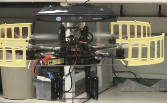 Kinect utilizzato come drone volante - video dimostrativo