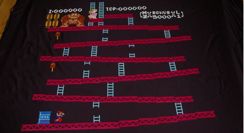 Donkey Kong ricreato in stop-motion