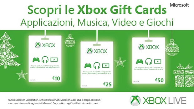 Xbox Gift Cards: Microsoft presenta le carte regalo per Natale - Gamesblog