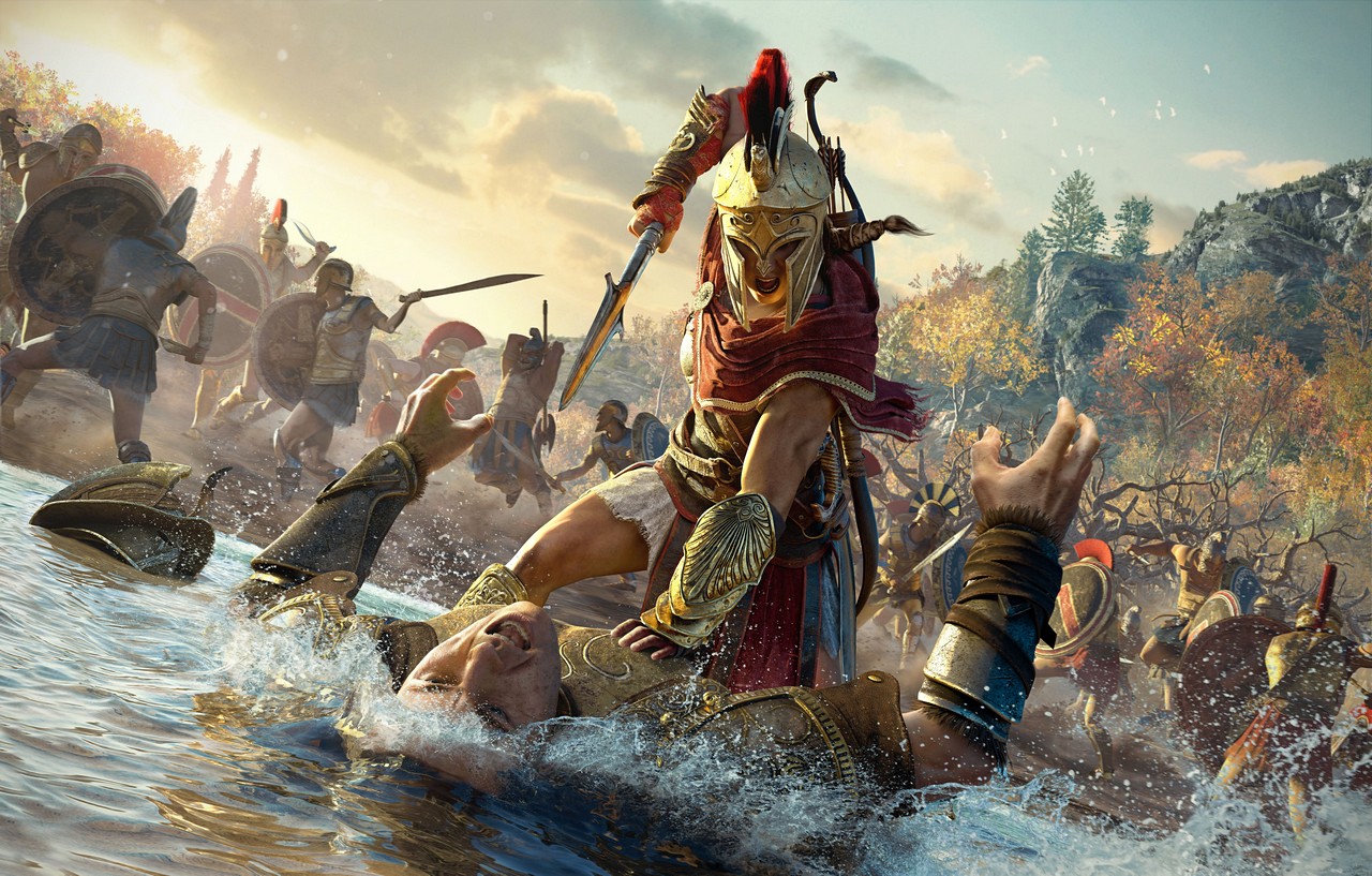 Assassin's Creed Odyssey: Kassandra e Alexios combattono in foto e video alla Gamescom