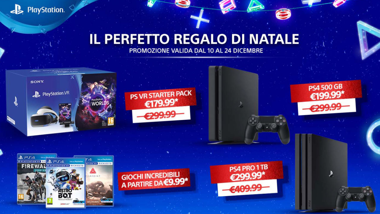 PlayStation 4: annunciate le Offerte di Natale su console, videogiochi e  accessori - Gamesblog